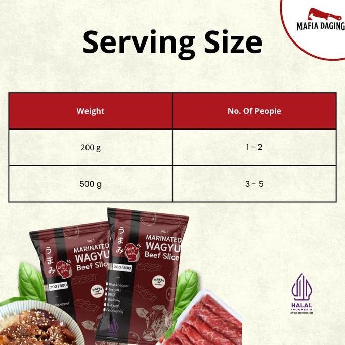 

[Mafia Daging] Marinated Wagyu Beef Slice - 500 G Terlaris