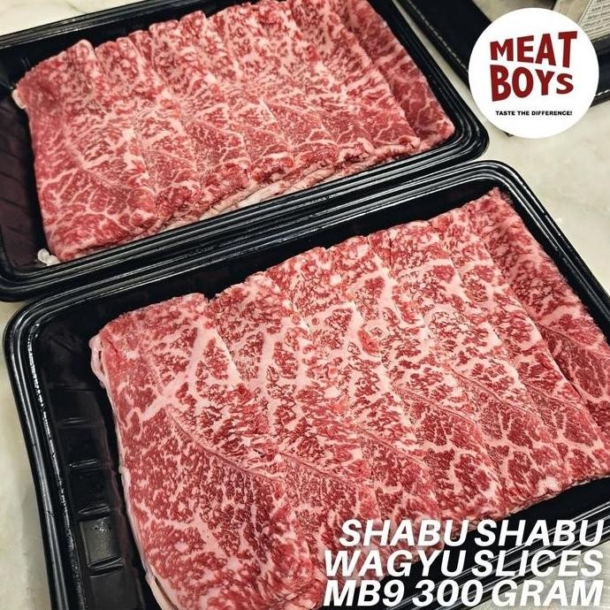 

Shabu-Shabu Slices Wagyu Mb9+ [300Gr] Pasti Ori