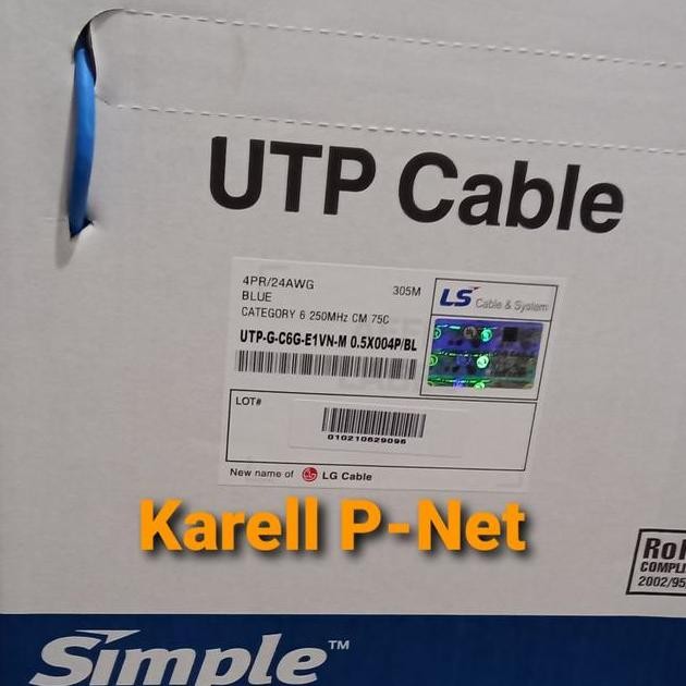 Kabel Ls Cat 6 Kabel Lan Ls Cat6 Utp Ls Cat6
