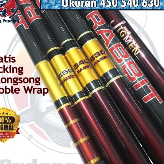 Jmen Rabbit Joran Tegek Kaku 10H Ukuran 450 540 630 Bahan Carbon Pole Tegeg Untuk Pancing Baronang