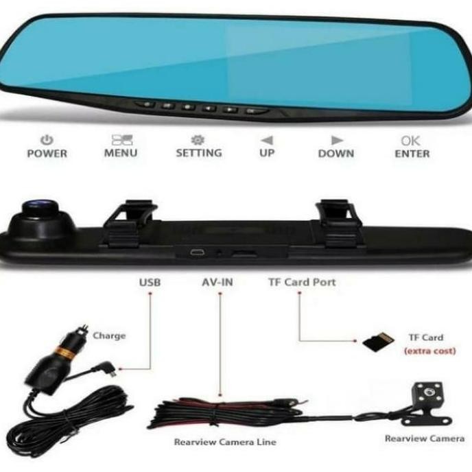 TERSEDIA KAMERA CCTV SPION MOBIL 2 KAMERA DEPAN BELAKANG NIGHT VISION