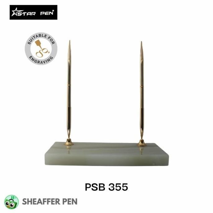 

TERSEDIA STAR PEN ONYX PEN STAND DOUBLE HOLDER & METAL PEN SET