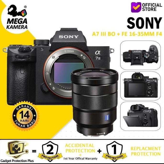 Promo Sony Alpha 7III / a7 III Mirrorless Camera A7III + FE 16-35mm F4 COD