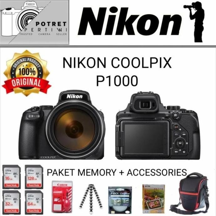 Promo NIKON COOLPIX P1000 / KAMERA POCKET NIKON COOLPIX P1000 / BERGARANSI / COD