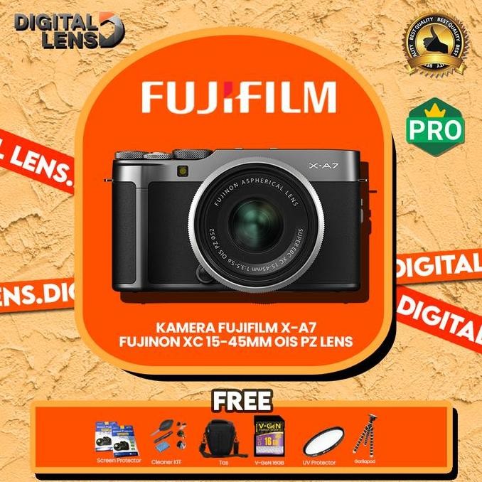 Promo KAMERA FUJIFILM X-A7 FUJINON XC 15-45MM OIS PZ LENS - PAKETAN LENGKAP COD