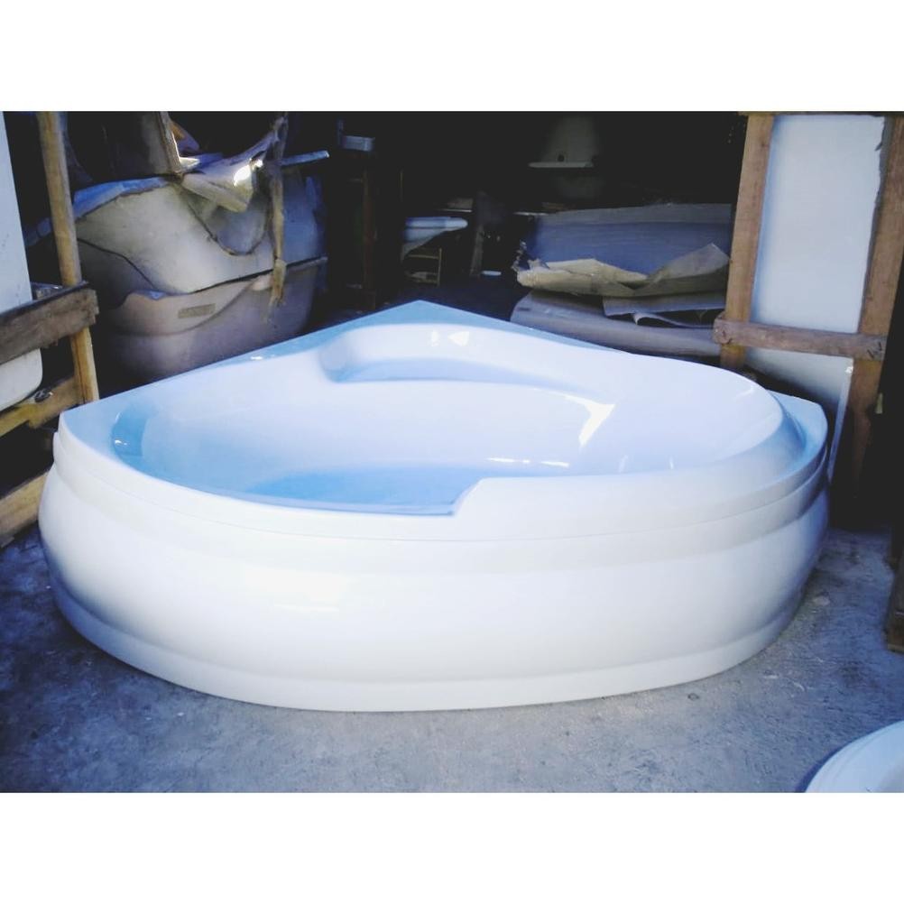 CR - Paket Bathtub Sudut Corner Stella Acrylic 122 + Jacuzzi TERLARIS