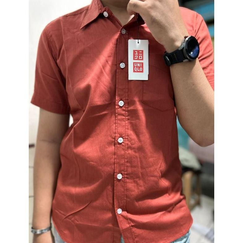 Kemeja Lengan Pendek Pria Unik Boss|Kemeja Lengan Pendek Trendy Masa Kini