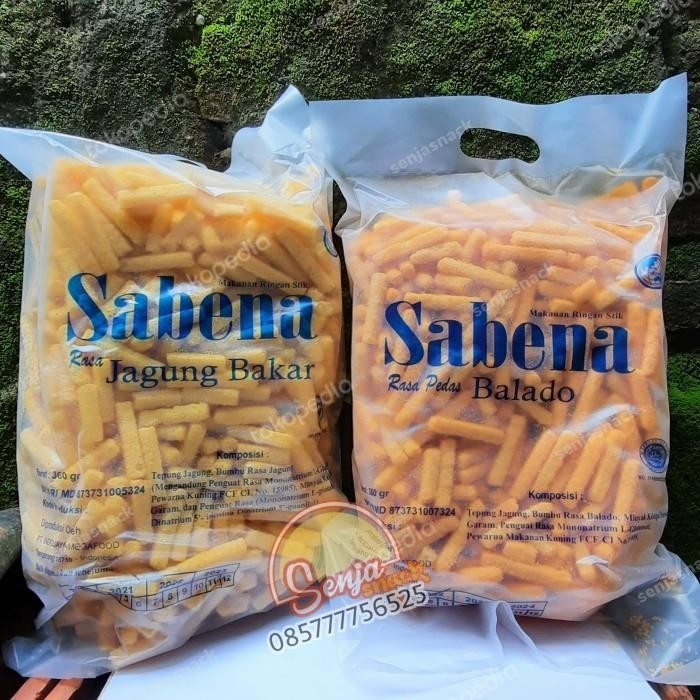 

FF Snack Sabena Stick Balado Jagung Bakar Keju Jajanan Kiloan 360g