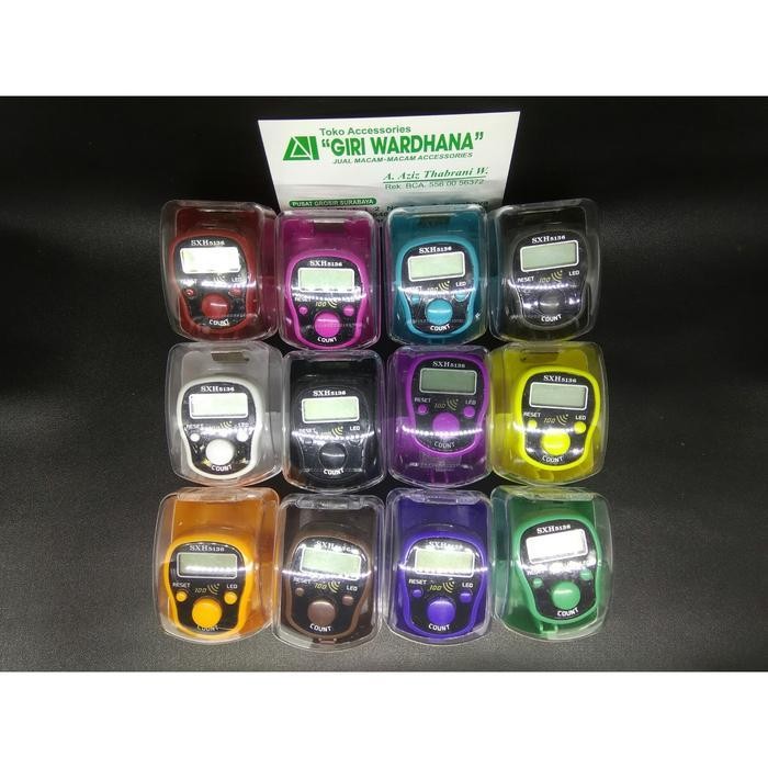 SHS Tasbih digital alarm 100 LED hand counter HARGA GROSIR