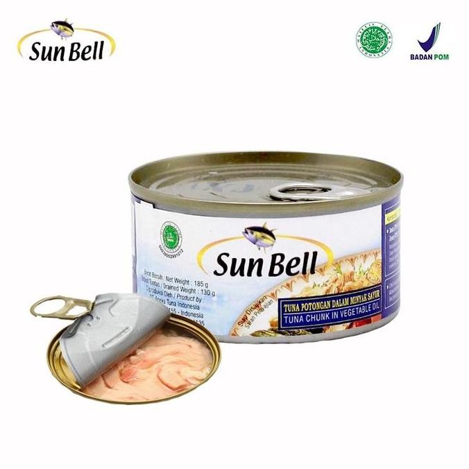 

READY SUNBELL TUNA DALAM POT MINYAK KEDELAI 185G - TUNA KALENG MINYAK KEDELAI