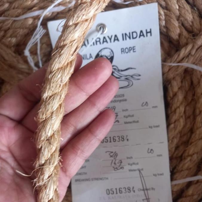 

Tali Tambang 10Mm Manila Goni Dadung Tampar Kapal Besar Per 100Meter Co
