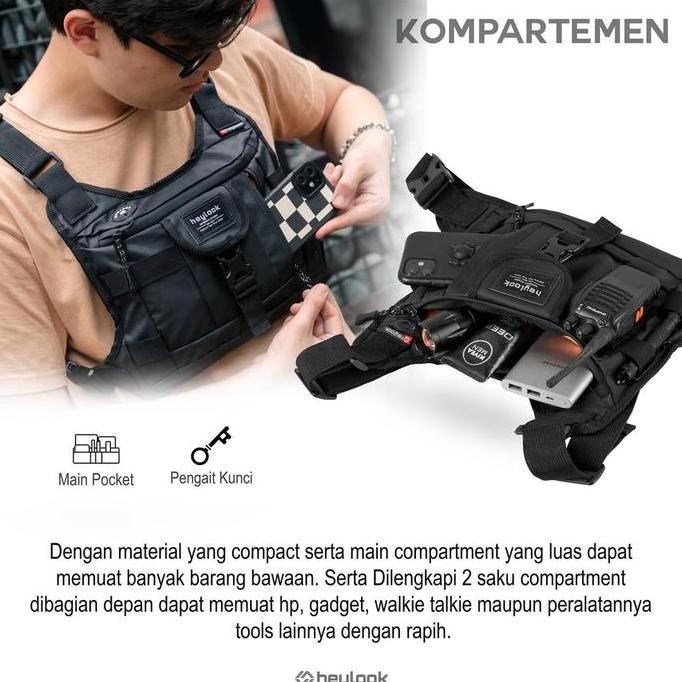 Promo Tas Dada Outdoor Pria Tactical Adventure Pelindung Dada Waterproof Berkualitas Terbaru Tas Dad