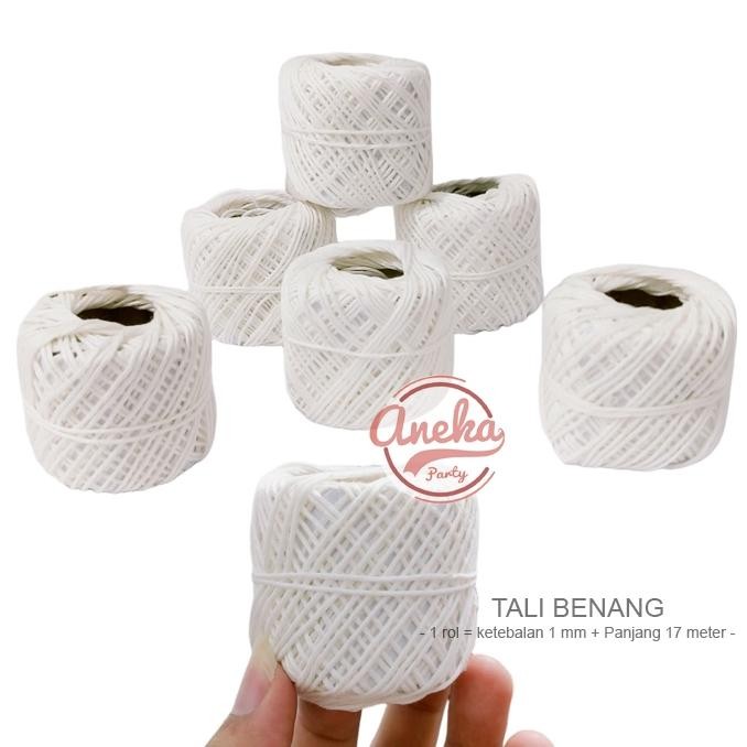 

Azq-16 Isi 10 Tali Benang Bendera Plastik Merah Putih / Tali Benang Kasur Putih / Tali Benang Bangunan Putih / Tali Benang Kerajinan Azq-16