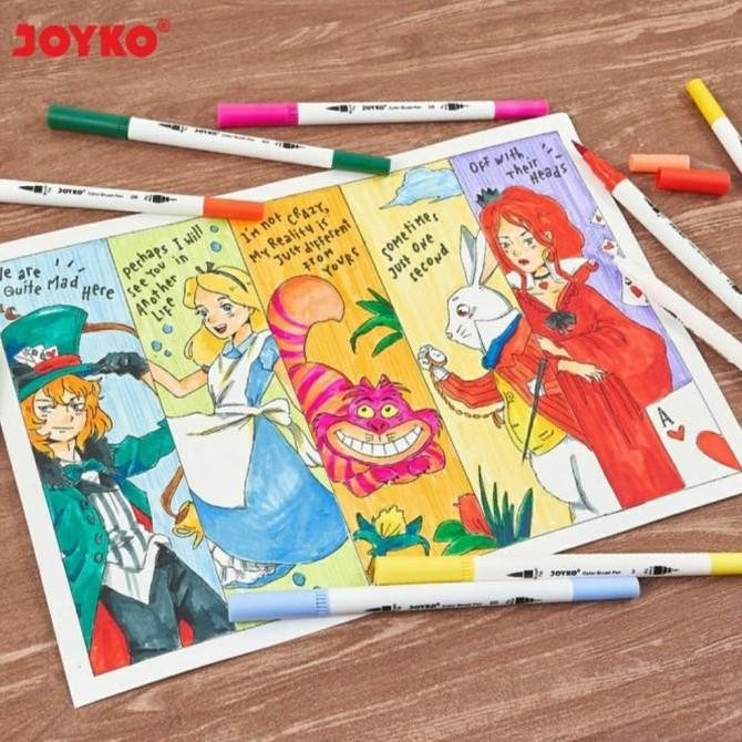 

TERBARU! SET 48 WARNA JOYKO DOUBLE TIP COLOR BRUSH PEN SPIDOL KUAS KALIGRAFI