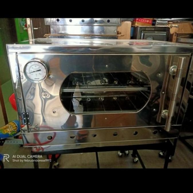 PROMO OVEN GAS STAINLESS 75X50X50 SEMI BANDUNG MERK BIMA BERKAH BERGARANSI