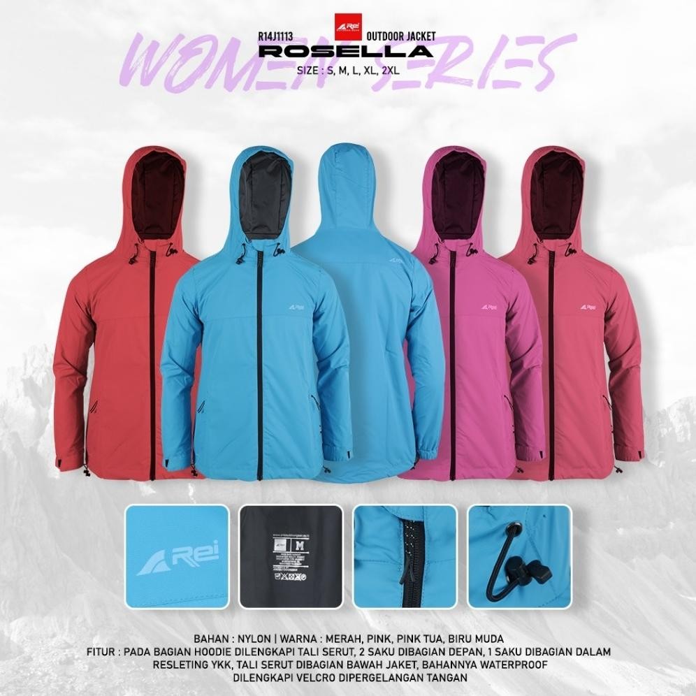 Jaket Gunung Wanita Rosella Arei Outdoorgear