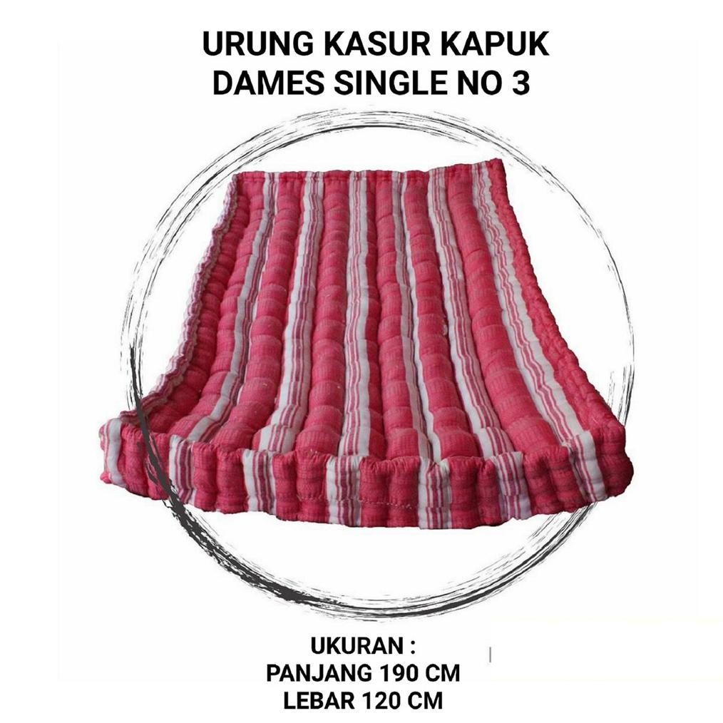 SARUNG KASUR ISI KAPUK / URUNG KASUR KAPUK  NO 3 SINGLE UK. 120x200 CM AST nUg