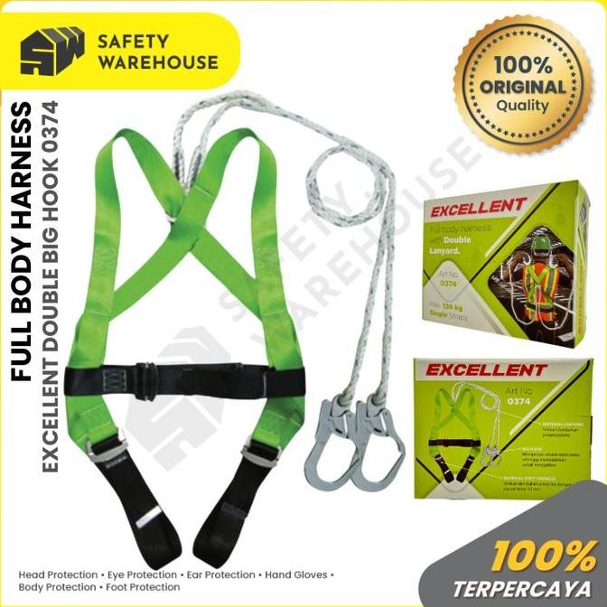 Excellent Safety Harness / Full Body Harness Double Big Hook Excellent 0374 Co