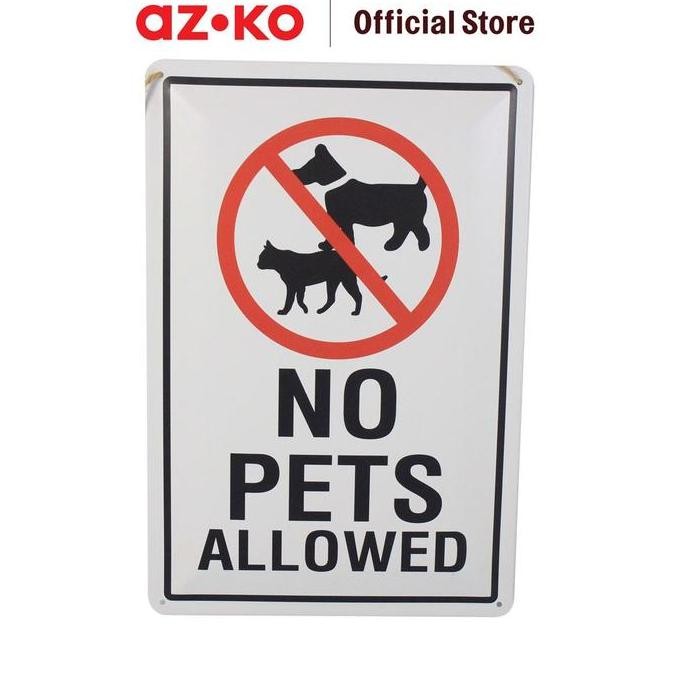 

KRISBOW SIGN LABEL NO PETS ALLOWED 30X20 CM