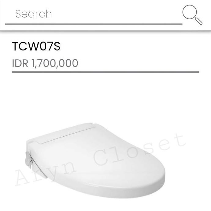 promo tutup eco washer tcw07s - toilet seat cover toto eco washer