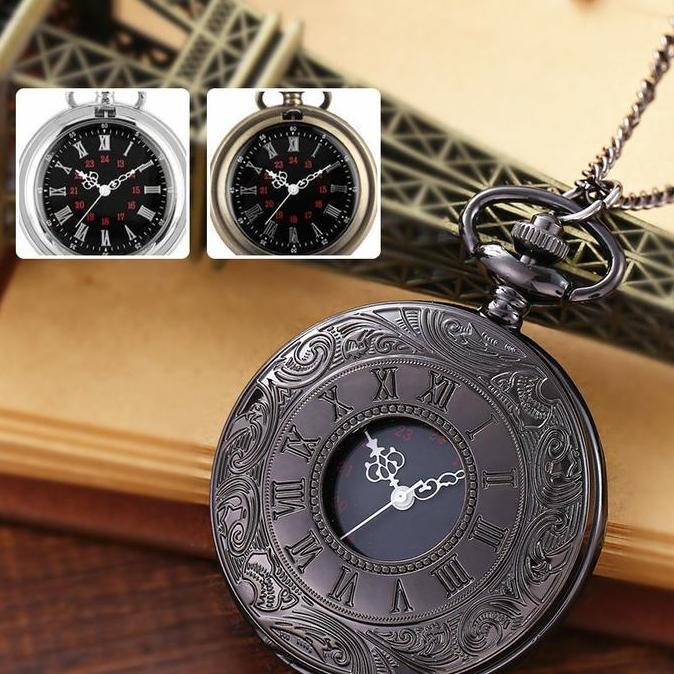 Jam Tangan Unik Saku Vintage Jam Saku Gantung Vintage Pocket Watch - Jam Saku Antik Kuno Kado Hadiah
