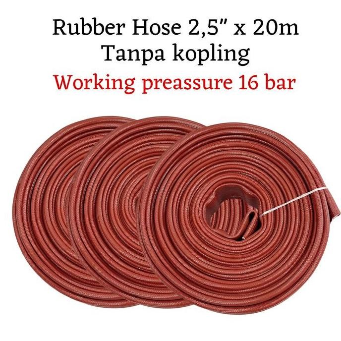 Selang Rubber / Selang Hydrant Rubber / Selang Pemadam Api 2.5 / Selang Karet Pemadam Api Co