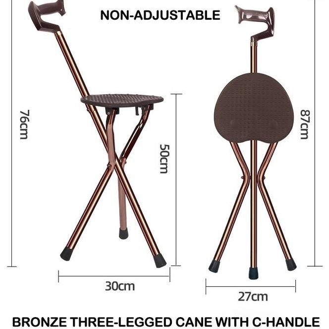 Terbaru Tongkat Kursi Tongkat Duduk Lipat,Kursi Lipat Sholat,Tongkat Lipat Travel Tongkat Jalan Tong