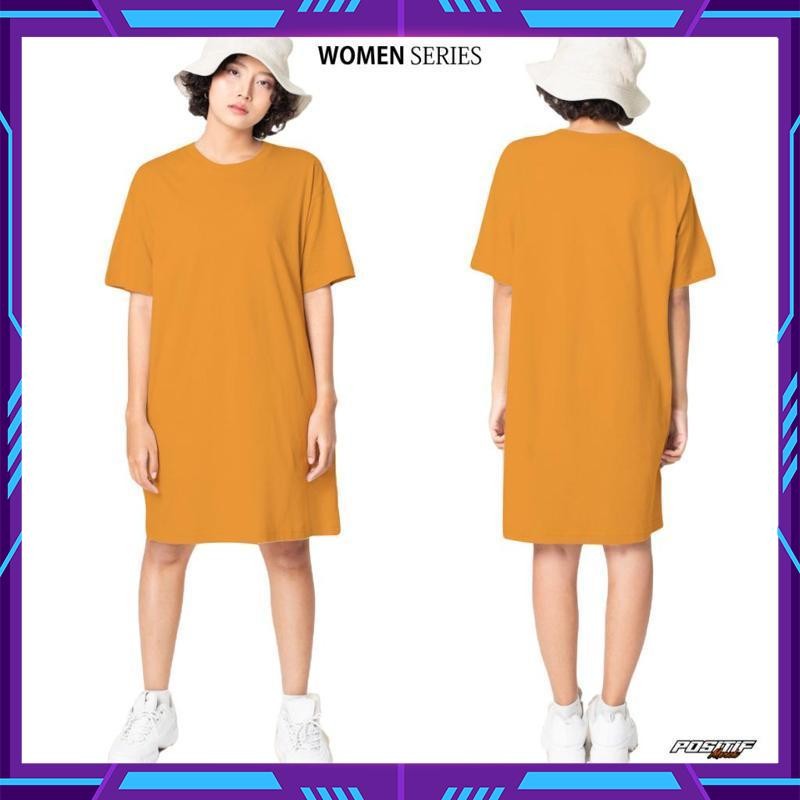 Baju Kaos Dress Wanita Lengan Pendek Dres Polos Wanita Oversize Jumbo Viral Kekinian Terbaru 2025 RV