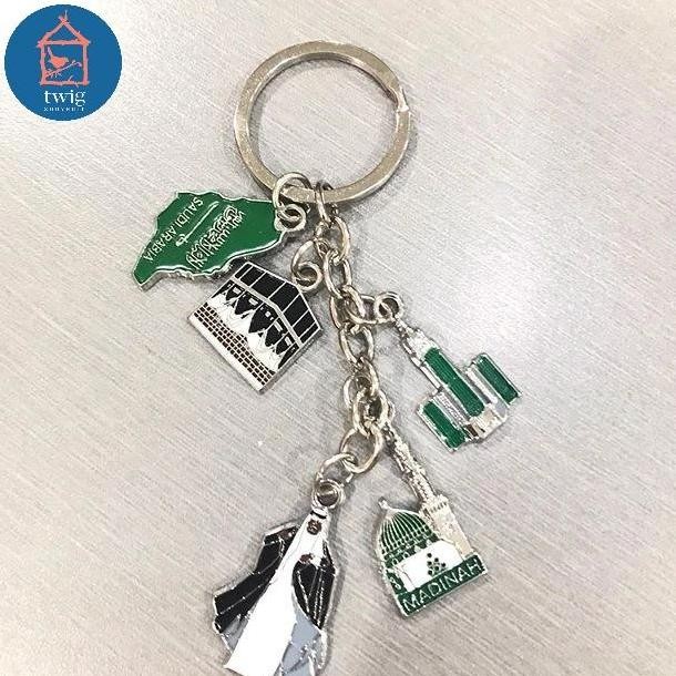 Stok Terbatas Gantungan Kunci Souvenir Mekah Oleh-Oleh Saudi Arabia Haji Umroh