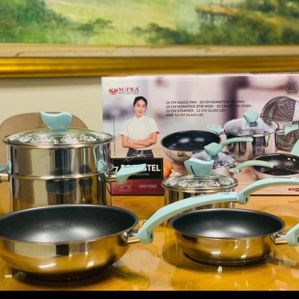 Panci Set 7 Pcs Supra Chef Renata Moeloek I Cooare Set Supra 7 Piece
