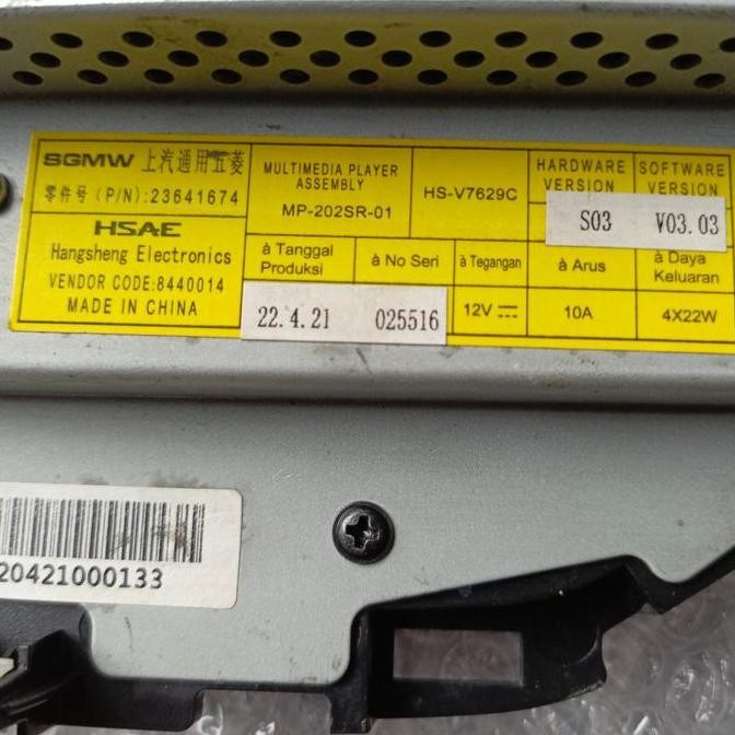 Head Unit Wuling Exclusive orinal