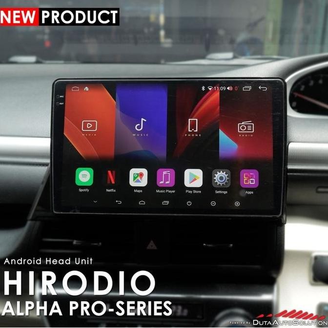 Head Unit Android Hiro Pro Series + Kamera 360 + installasi