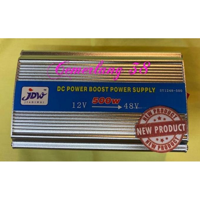 Step Up DC 12V ke DC 48V W Power Converter DC DC 12 V to 48 V W