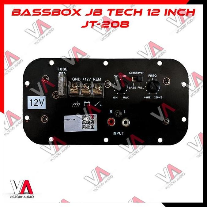 Subwoofer Aktif Bass Box JB Tech JT-2 12 Inci Basstube Petak Aktif