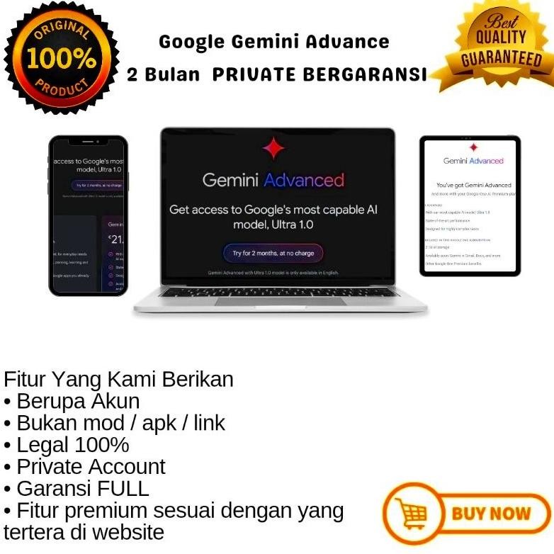 Google Gemini Ai Advanced 1 Bulan Private