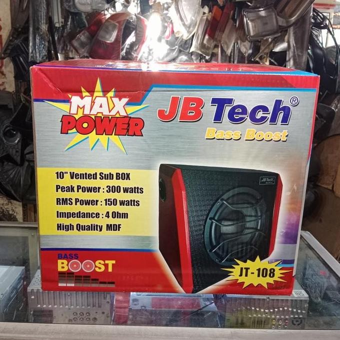 Subwoofer Aktip Bastube JB-TECH seri JT-1 10inch 300what Audio Mobil