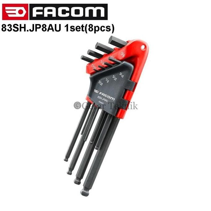 Kunci L Facom 83Sh.Jp8Au 1Set(8Pcs) Hex Key Set Co