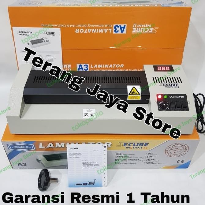 Premium Mesin Laminating Secure Instant II Mesin Laminating A3 Laminator A3