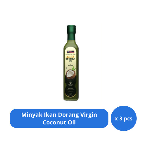 

Minyak Ikan Dorang Virgin Coconut Oil 500ml x 3 pcs