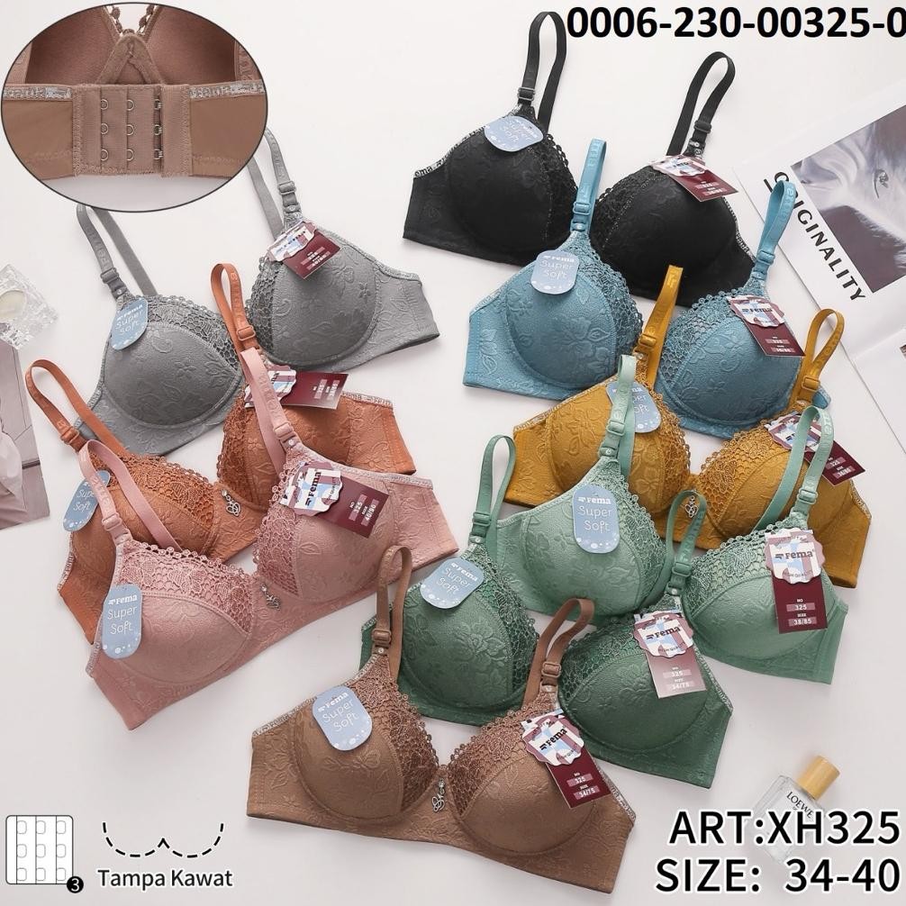 (NEW) 3PCS  3PCS BH FEMA RENDA 325 KAIT 3 | BH BUSA KAIT 3 TANPA KAWAT MURAH