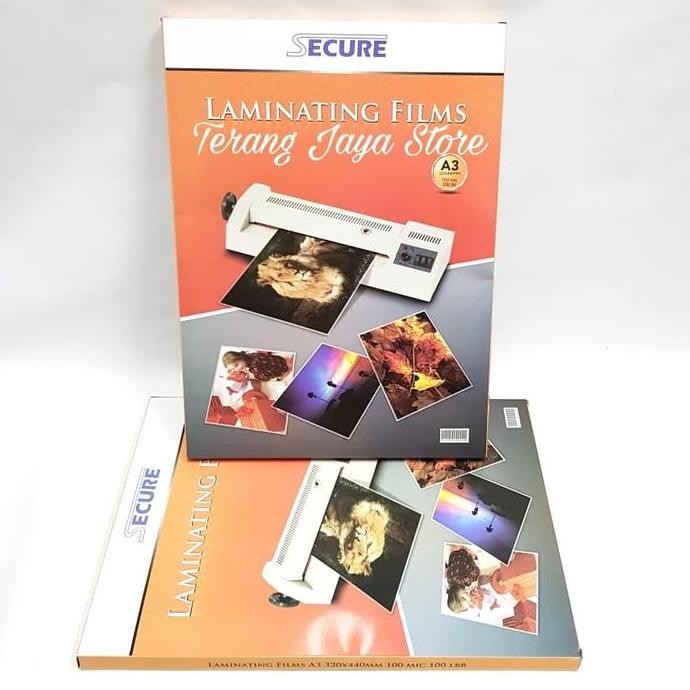 

Premium Laminating Film Secure A3 100Micron Plastik Laminating Secure A3