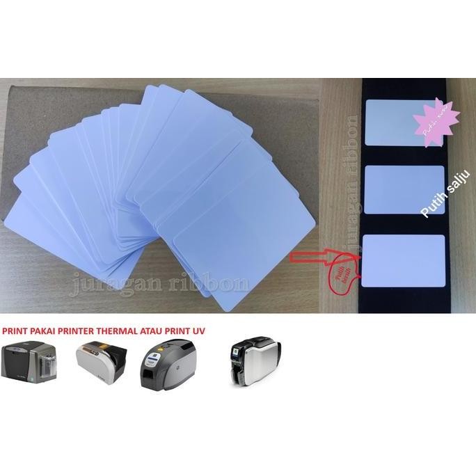 

Premium PVC Blank ID CARD 250 pcs Putih bersih high quality thermal