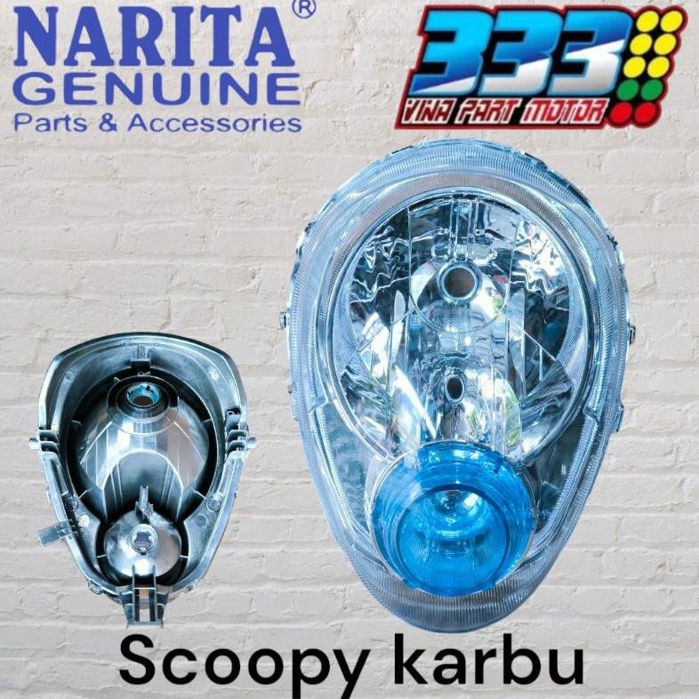 LAMPU DEPAN SCOOPY KARBU REFLEKTOR SCOOPY KARBU HEADLAMP SCOOPY