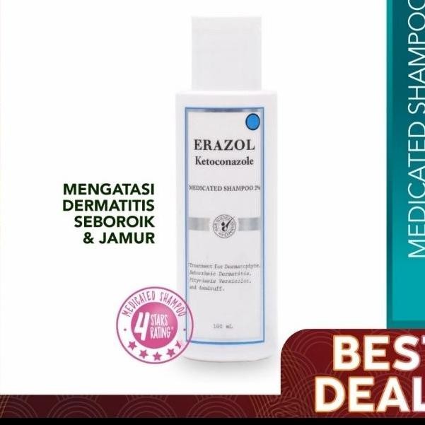 Diskon Erazol Shampoo. Ketoconazole 2% Ready