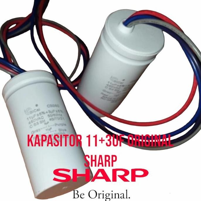 Capasitor mesin Kapasitor mesin cuci sharp original 11 + 3 CBB60 Ori