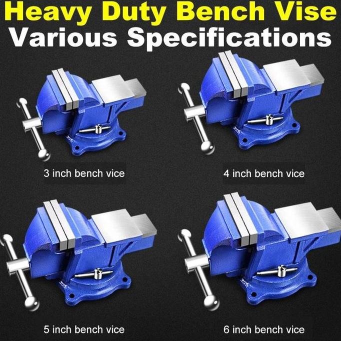 Catok Besi 5 Inci /Ragum Besi 4 Inci Catok Ragum Mini / Catok Paron Ragum Bench Vice 125Mm Tanggem M