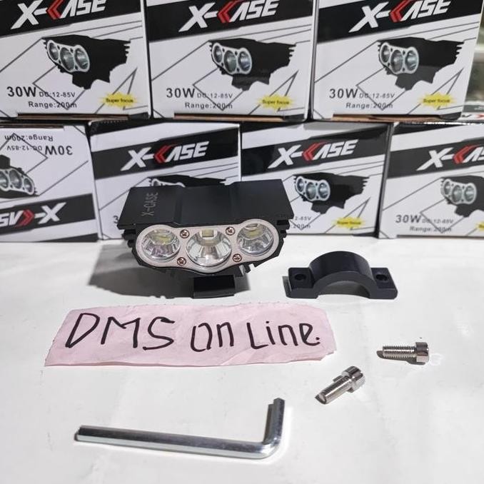 Lampu Sorot Led 3 Mata, Lampu Tembak Led 3 Mata Lampu Sorot Motor Led Harga Spesial