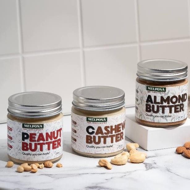 

Melpona Organic Almond Butter ( Sweet / Unsweetened ) / Selai Almond Organik / Organic Almond Peanut Butter / Selai Kacang Almond Organik / Olesan Almond Roti 250Gr