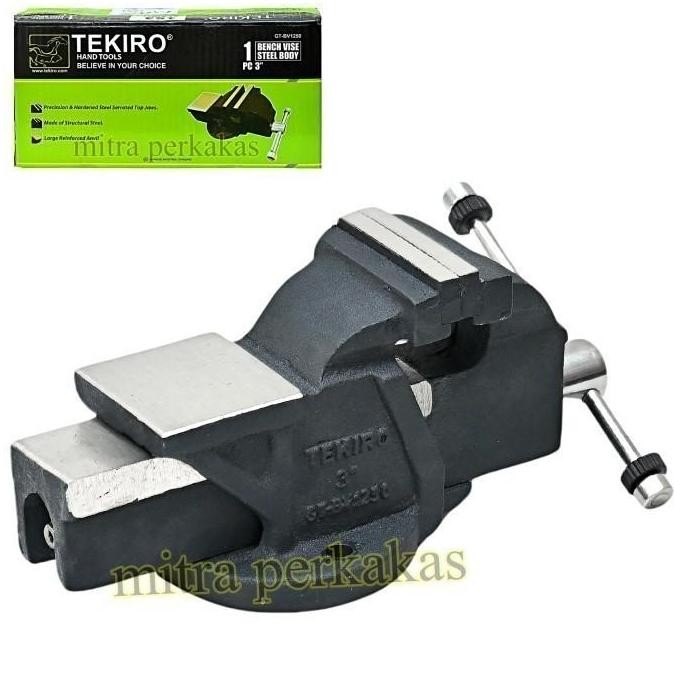 Catok Ragum Meja Tanggem Penjepit Besi 3 Inch Tekiro Japan Co