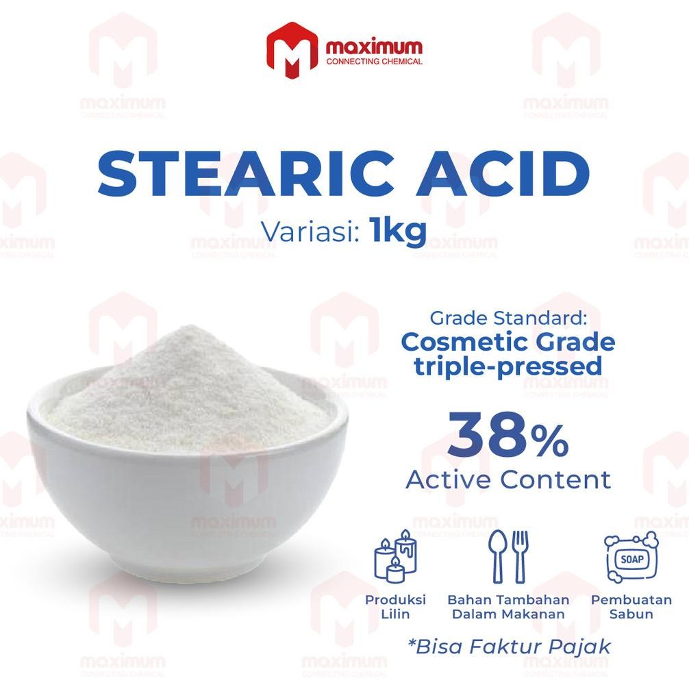 

Stearic Acid 1 Kg - Asam Stearat 1 Kg